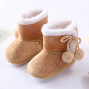 kf Hcce002ea952b43389b9f4e158bf1800a5 Baywell Baby Boots Autumn Winter Warm Newborn Girls Boys Walking Shoes Infant Toddler Soft Sole Fur