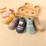 kf S1fdc43a818bf4be78f99298b21a75f2b8 Baby Socks Shoes Infant Color Matching Cute Kids Boys Shoes Doll Soft Soled Child Floor Sneaker