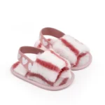 kf S42579b1a46f04876adb164f5c3cf52eal Jlong Autumn Plush Slide Sandal Baby Girls Heart Soft Sole Sandals Infant Toddler Princess Non slip