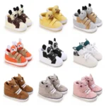 kf S7177ab4ad300462e8e2470375ee4abb4a Classic Baby Shoe Boy Girl Baby Cute Animal Face Casual Flat Sneaker First Baby Ankle Boot