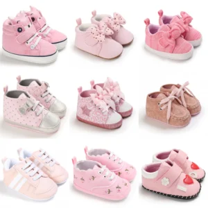 kf s7adf1119cdc24e1bbc1a720af1ef8bces pink baby shoes princess fashion sneakers infant toddler soft sole anti slip first walkers 0 1