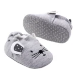 kf H067b59a9230546ee8651cae8a626d509U Newborn Baby Boys Girls Slippers Soft Sole Non Skid Crib House Shoes Cute Animal Winter Warm