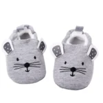 kf H2dd1880ef81640ddbee3d70fe4ba630c8 Newborn Baby Boys Girls Slippers Soft Sole Non Skid Crib House Shoes Cute Animal Winter Warm