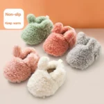 kf S0445e55cc6fa4e29a9a67e7b6d3b35a5i Baby Shoes Winter Baby Boy Girl Booties Fluff Soft Toddler Shoes First Lamb Cashmere Anti Slip