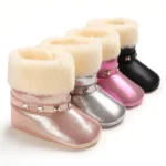 kf S18b8d0f85681470a8b2bf201ac924a41q Autumn and Winter Baby Cotton Shoes With Plush Insulation Are Suitable For Indoor and Outdoor Baby