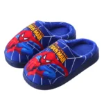 kf S47365f6137cf4577bf774abff6850956X Disney Cartoon Printed Spider man Cotton Slippers For Children s Shoes Fashion Style Warmth Winter Indoor