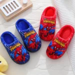 kf S5688a77bb910492f99373fa7602d1531t Disney Cartoon Printed Spider man Cotton Slippers For Children s Shoes Fashion Style Warmth Winter Indoor