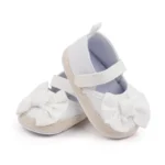 kf Sb3e1e88cb92c4337a7eb0e3072b7bf2aL Baby Girls Shoe Soft Soles Non slip Butterfly Knot Fashion Outdoor Solid Color Infant Newborns Crib